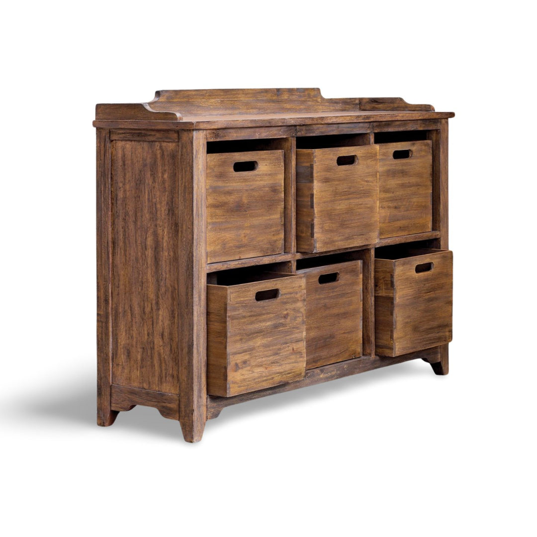 CUBBY CONSOLE CABINET