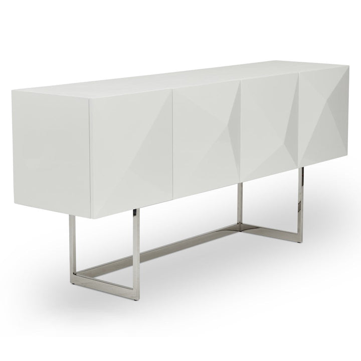 CUBE SIDEBOARD: WHITE LACQUER