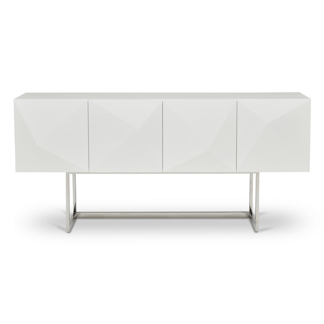 CUBE SIDEBOARD: WHITE LACQUER