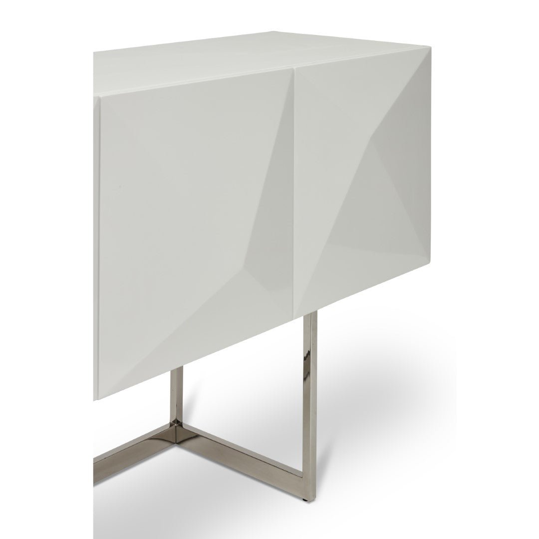 CUBE SIDEBOARD: WHITE LACQUER