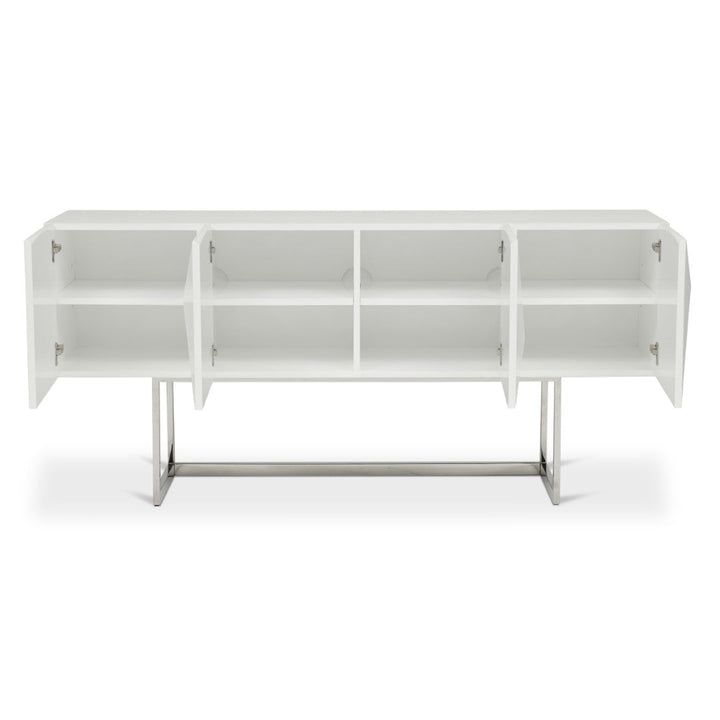 CUBE SIDEBOARD: WHITE LACQUER