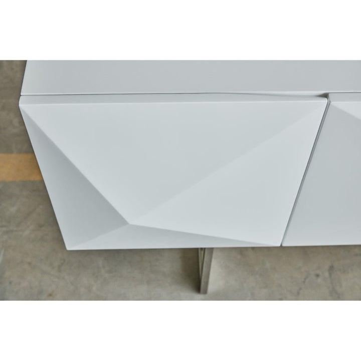 CUBE SIDEBOARD: WHITE LACQUER