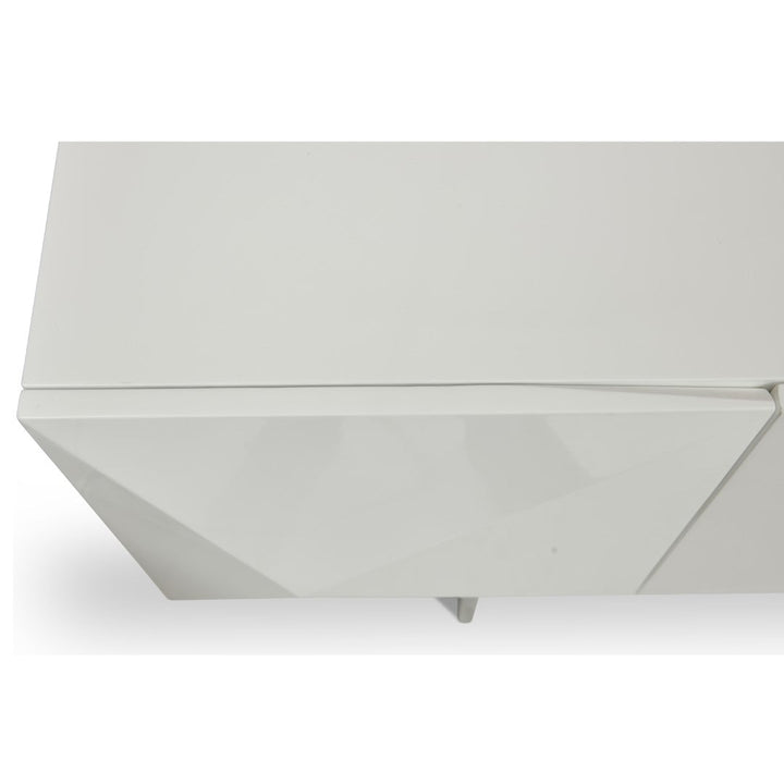 CUBE SIDEBOARD: WHITE LACQUER