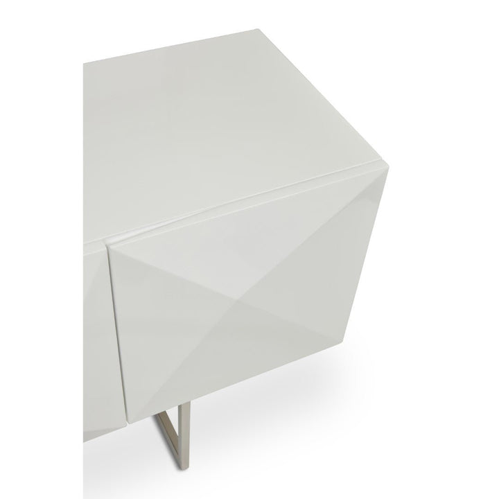 CUBE SIDEBOARD: WHITE LACQUER