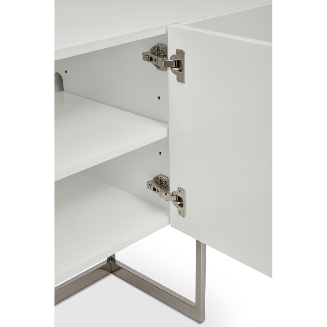 CUBE SIDEBOARD: WHITE LACQUER