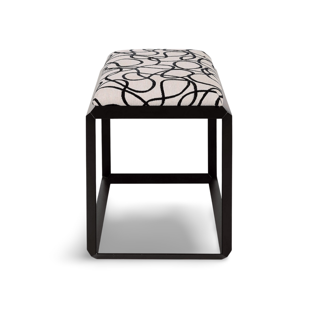 CURLS GRAPHIC PRINT SMALL BENCH