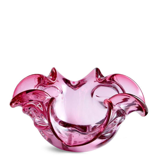 ABBIE PINK GLASS BOWL