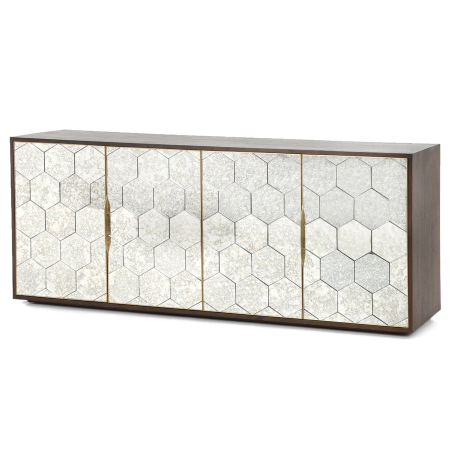 CYBIL ANTIQUE MIRROR MOSAIC SIDEBOARD