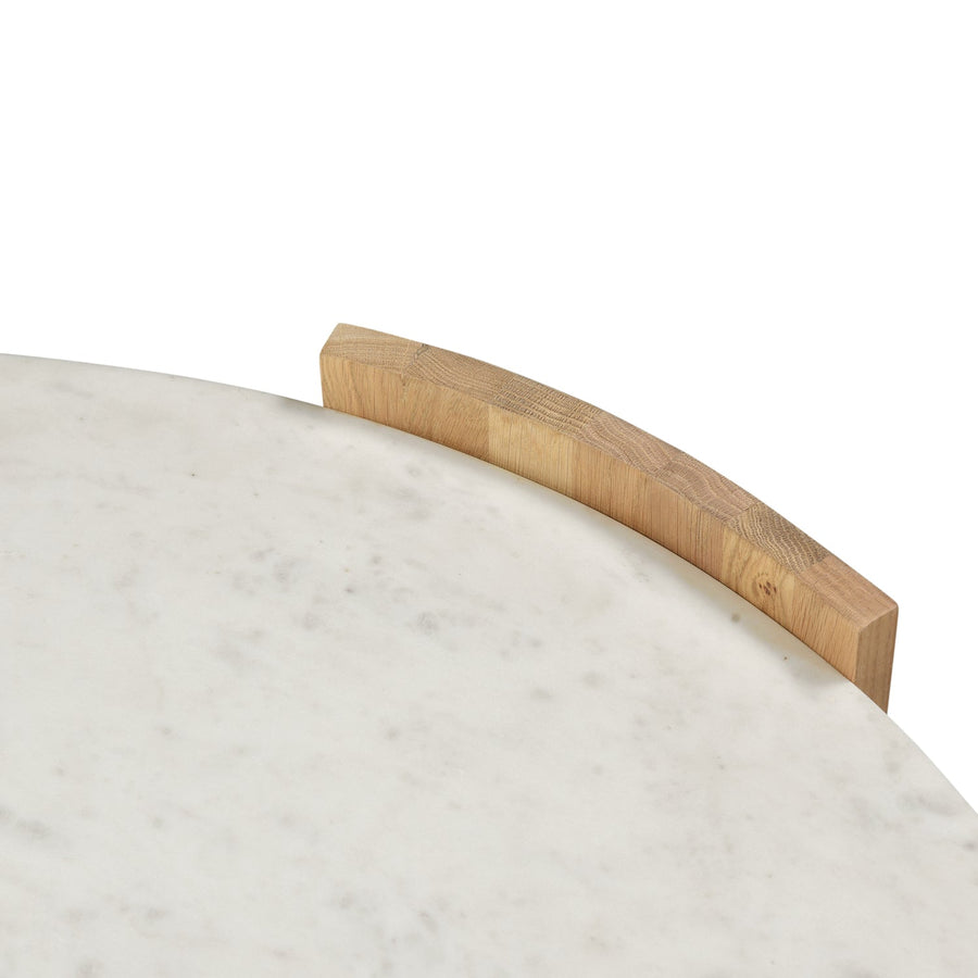 DALA LIGHT OAK + MARBLE COFFEE TABLE