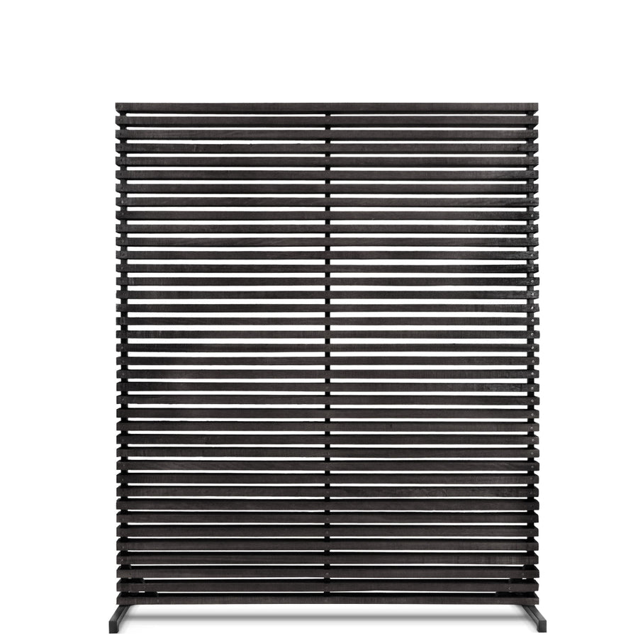 DALLIN SLATTED HARDWOOD SCREEN: BLACK