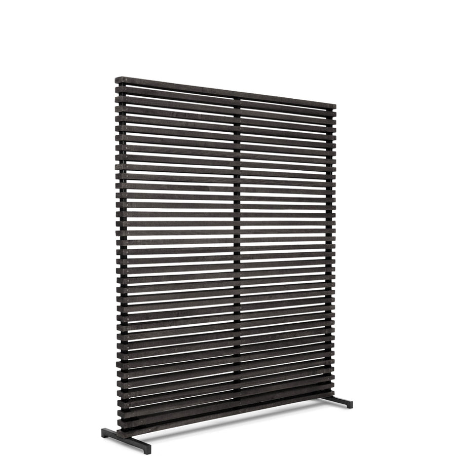 DALLIN SLATTED HARDWOOD SCREEN: BLACK