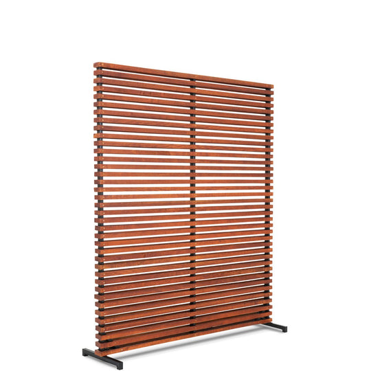 DALLIN SLATTED HARDWOOD SCREEN: BROWN