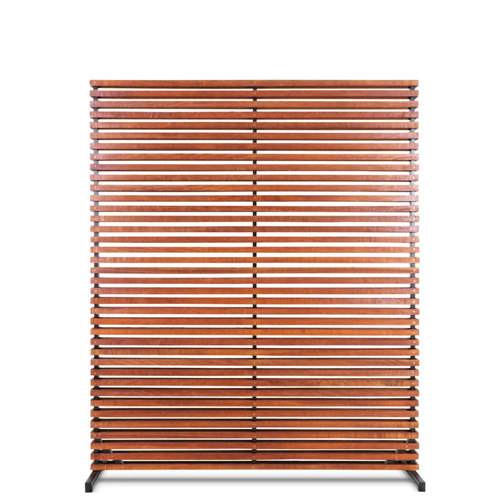 DALLIN SLATTED HARDWOOD SCREEN: BROWN