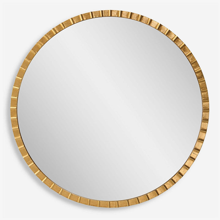 DANDRIDGE ROUND MIRROR GOLD