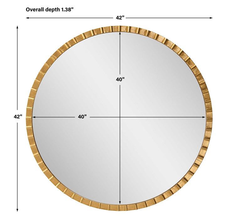 DANDRIDGE ROUND MIRROR GOLD