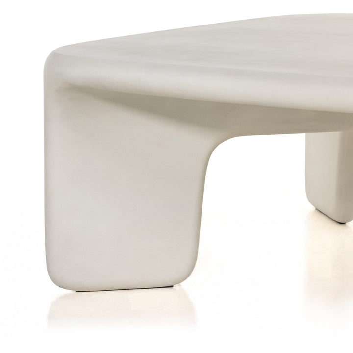 DANTE WHITE CONCRETE COFFEE TABLE