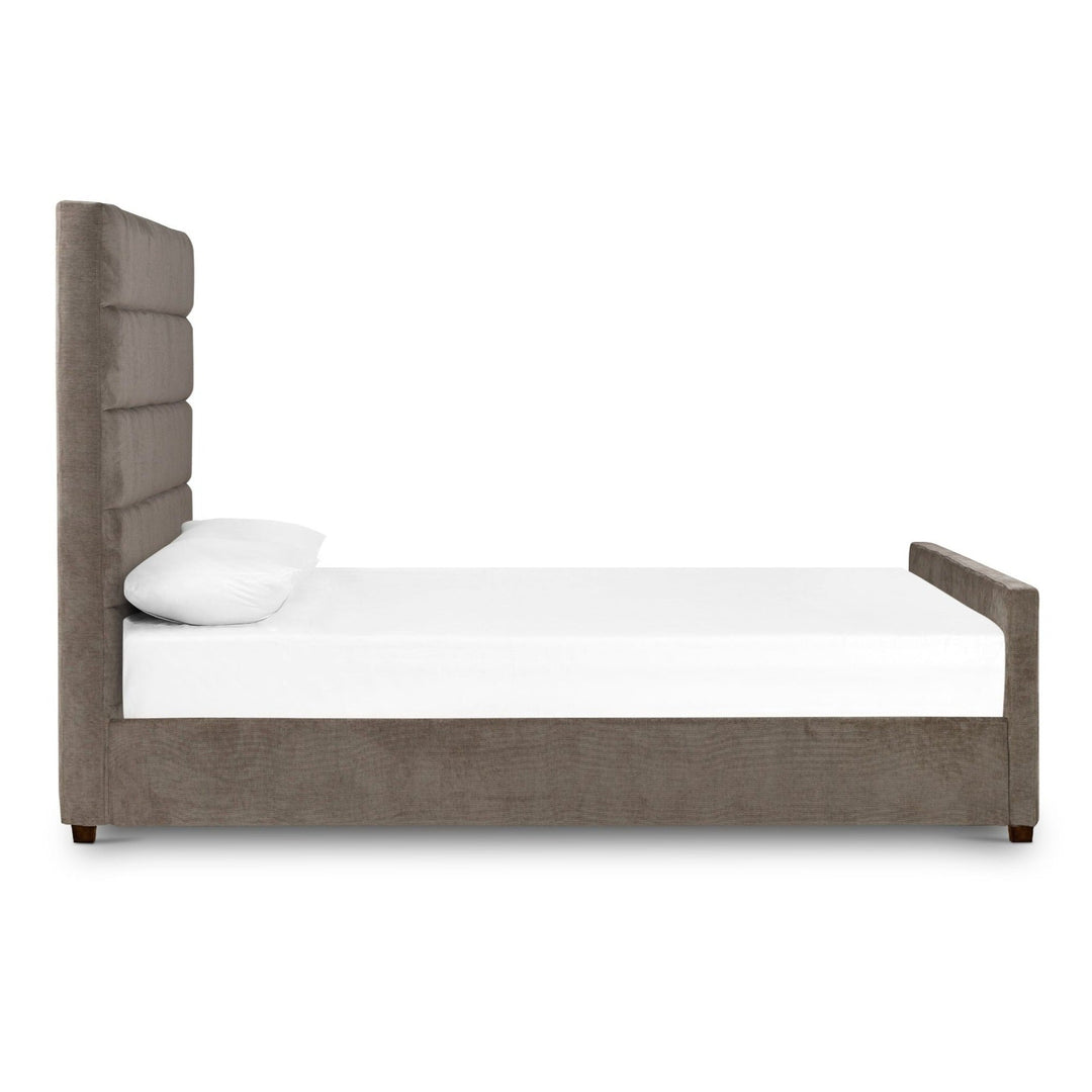 DAPHNE SAGE WORN VELVET UPHOLSTERED BED