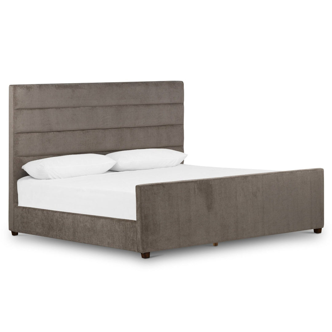 DAPHNE SAGE WORN VELVET UPHOLSTERED BED