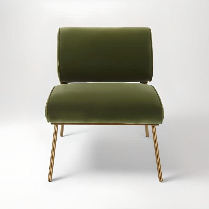 DARBY ACCENT CHAIR: OLIVE GREEN VELVET