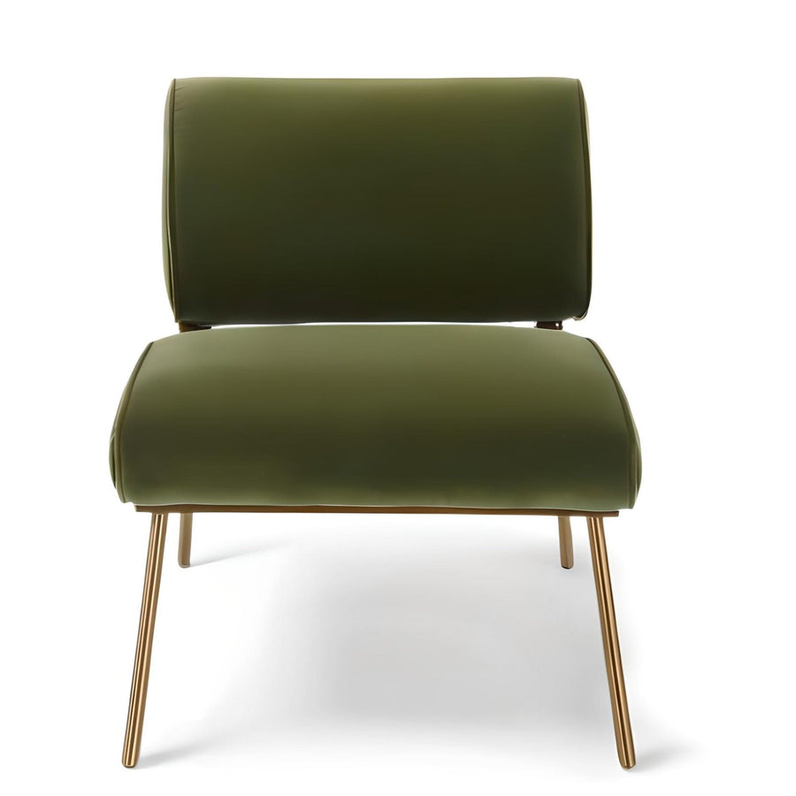 DARBY ACCENT CHAIR: OLIVE GREEN VELVET