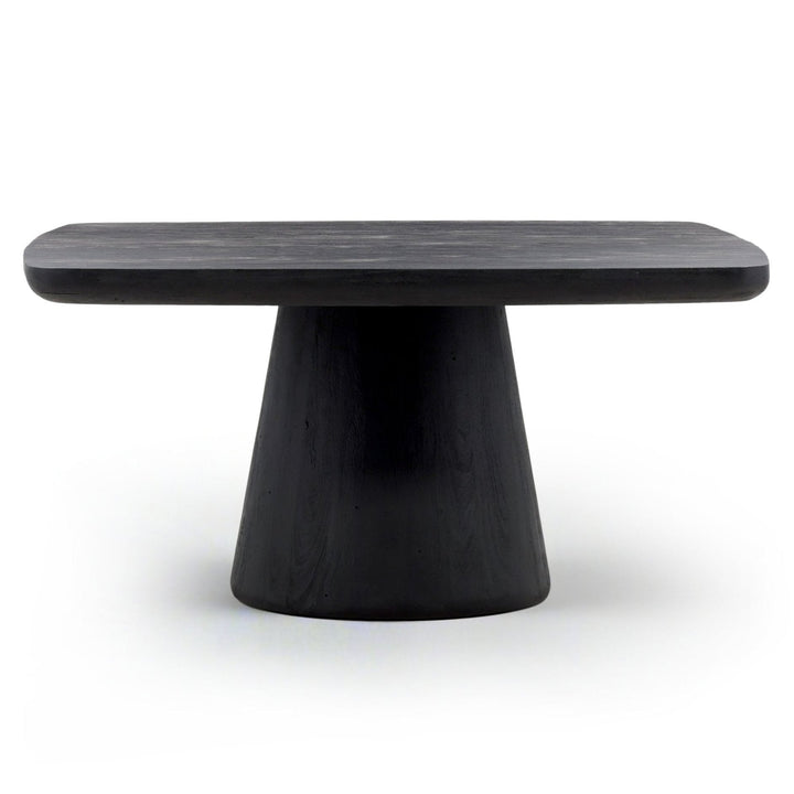 DARIN 60"SQ DINING TABLE: BLACK