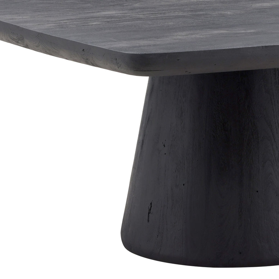 DARIN 60"SQ DINING TABLE: BLACK