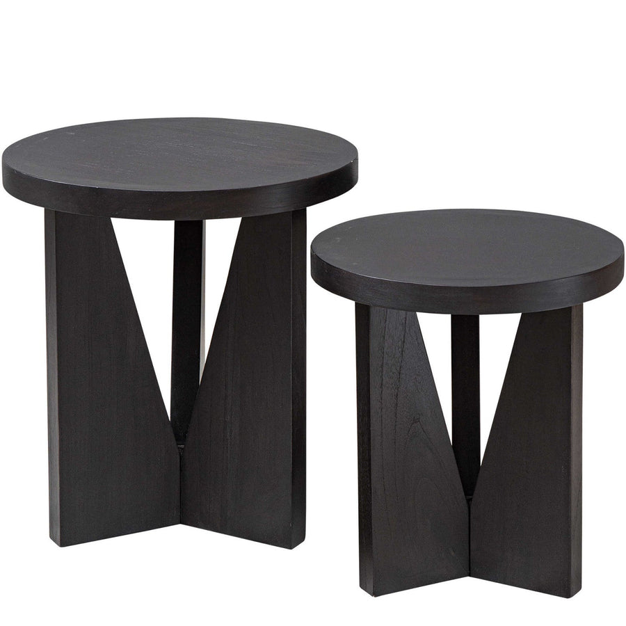 DARK JAVA NESTING TABLES