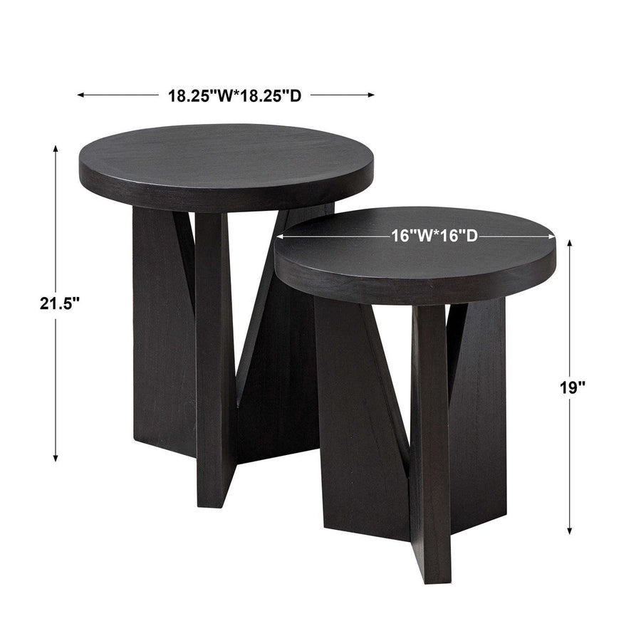 DARK JAVA NESTING TABLES