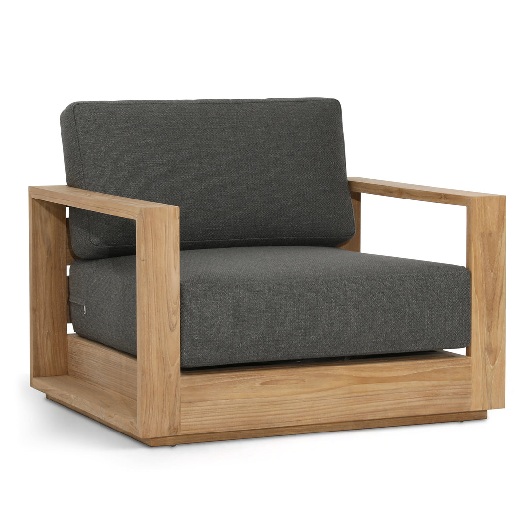 DARLENE OUTDOOR ARM CHAIR: CHARCOAL