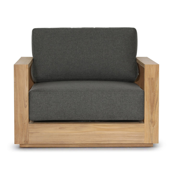 DARLENE OUTDOOR ARM CHAIR: CHARCOAL