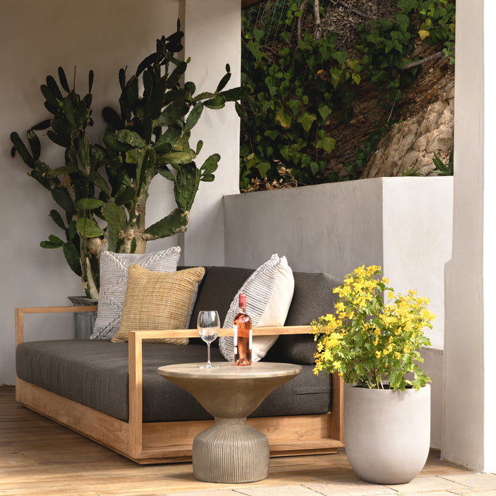 DARLENE OUTDOOR SOFA: CHARCOAL