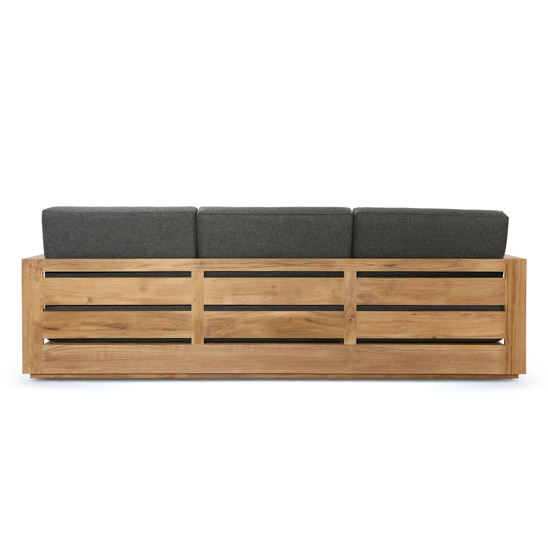 DARLENE OUTDOOR SOFA: CHARCOAL