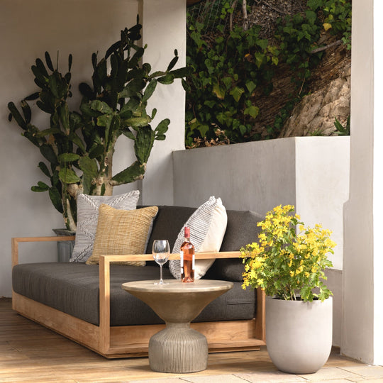 DARLENE OUTDOOR SOFA: CHARCOAL
