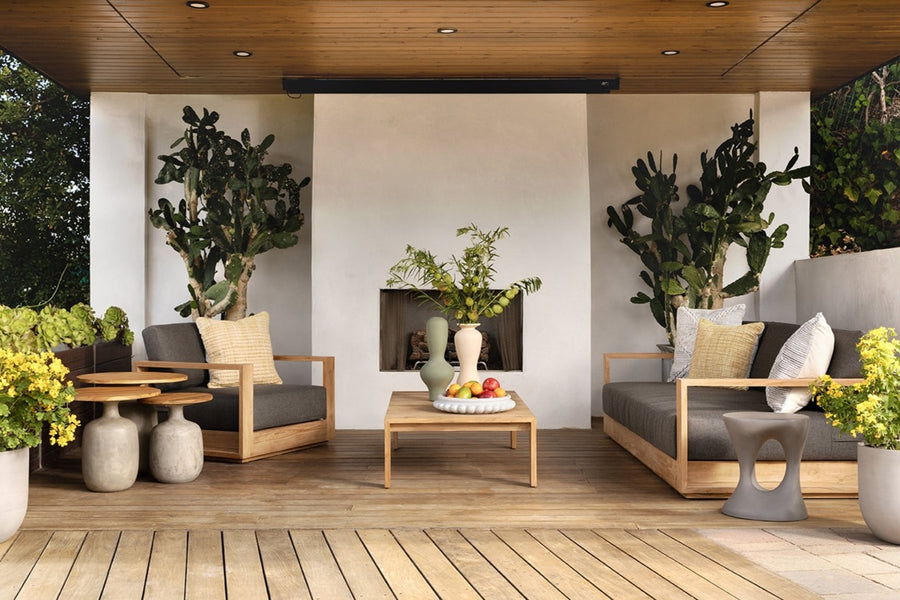 DARLENE OUTDOOR SOFA: CHARCOAL