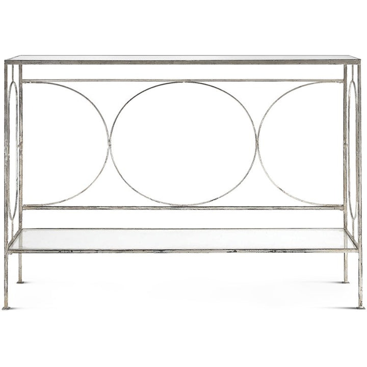 DAVINA MIRRORED TOP CONSOLE TABLE