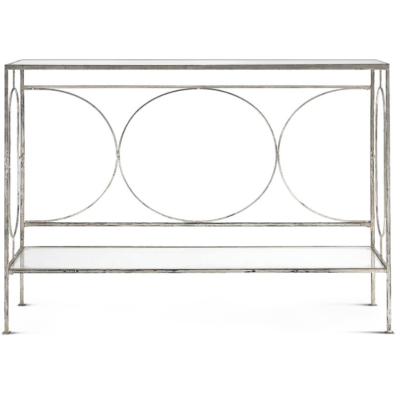 DAVINA MIRRORED TOP CONSOLE TABLE