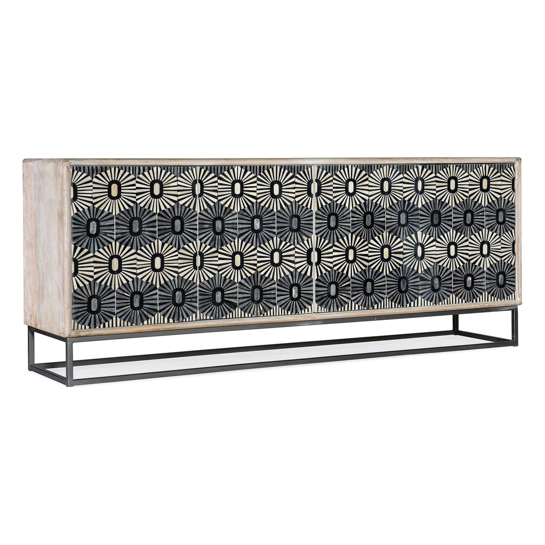 DECO SUN BONE INLAY MOSAIC CONSOLE