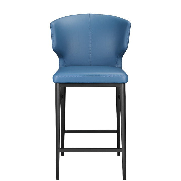 DELANEY COUNTER STOOL: STEEL BLUE