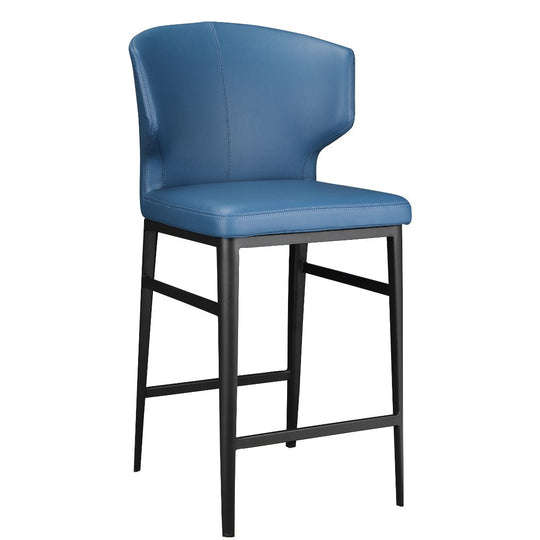 DELANEY COUNTER STOOL: STEEL BLUE