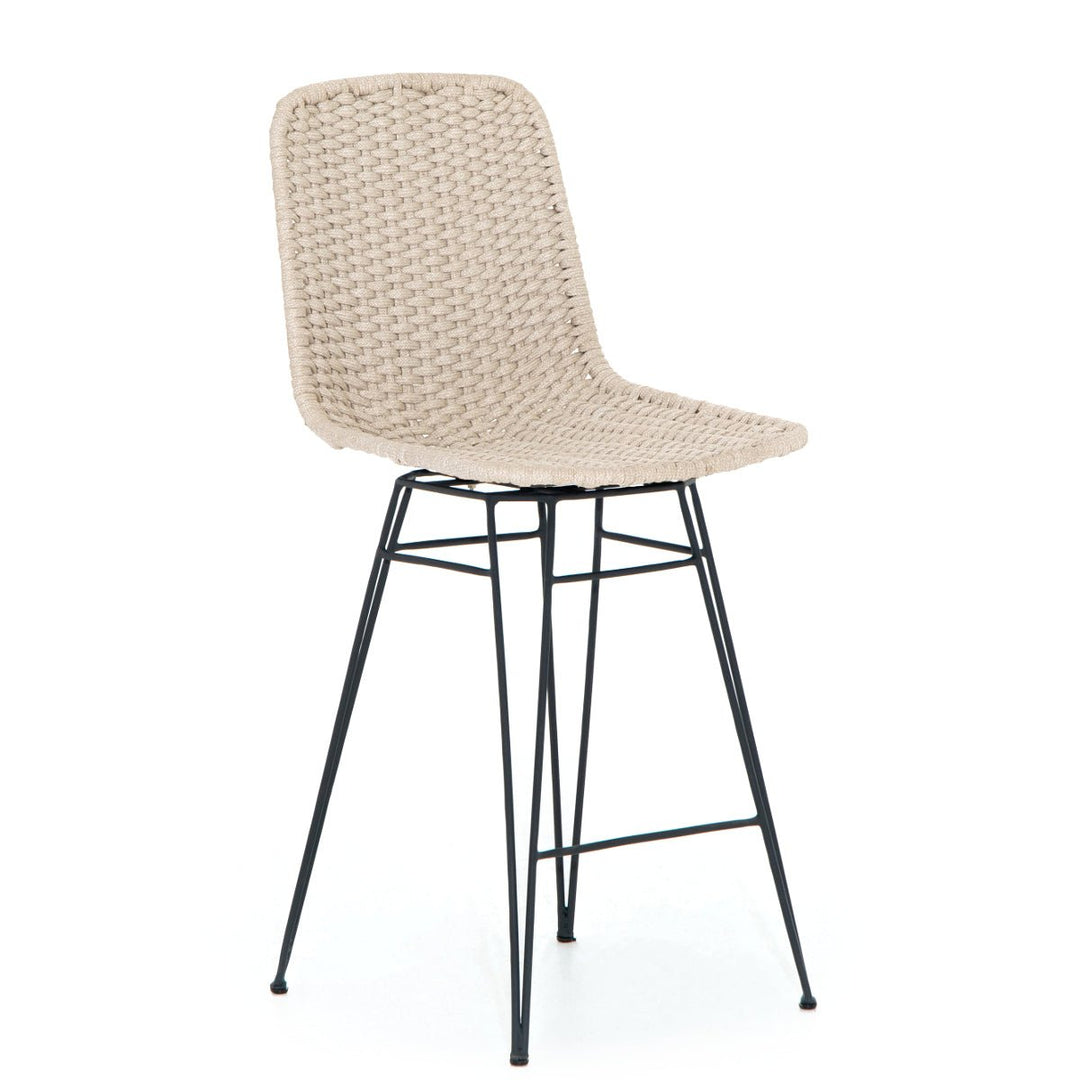 DEMA INDOOR - OUTDOOR ROPE SWIVEL BAR STOOL