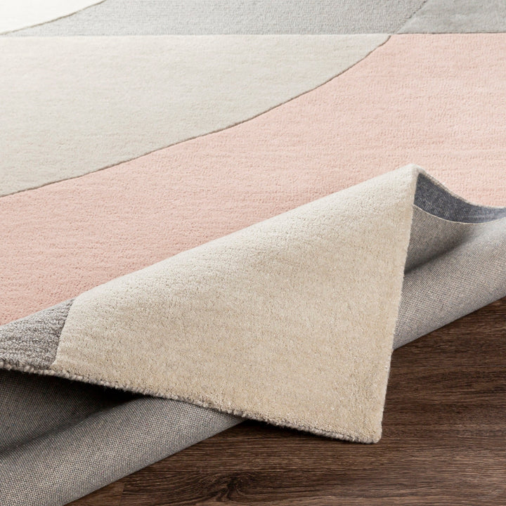 DEMI TUFTED WOOL RUG: BLUSH, GREY