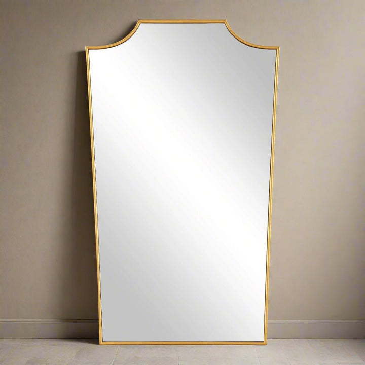 DEMURE ANTIQUE GOLD VANITY MIRROR