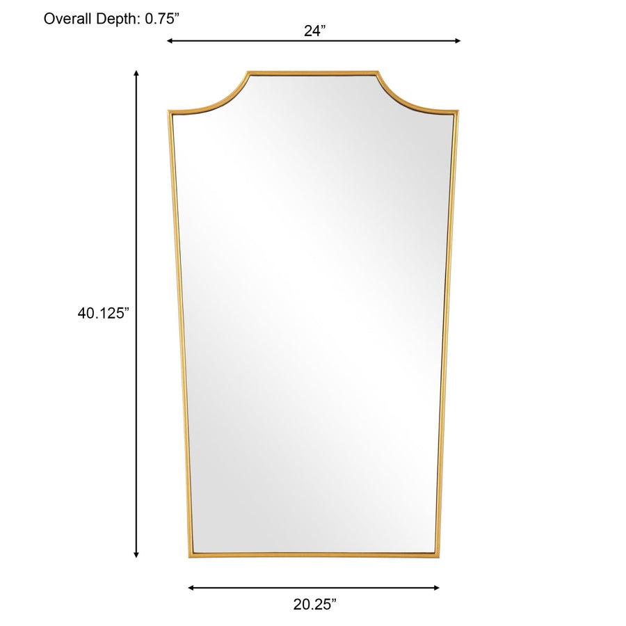 DEMURE ANTIQUE GOLD VANITY MIRROR
