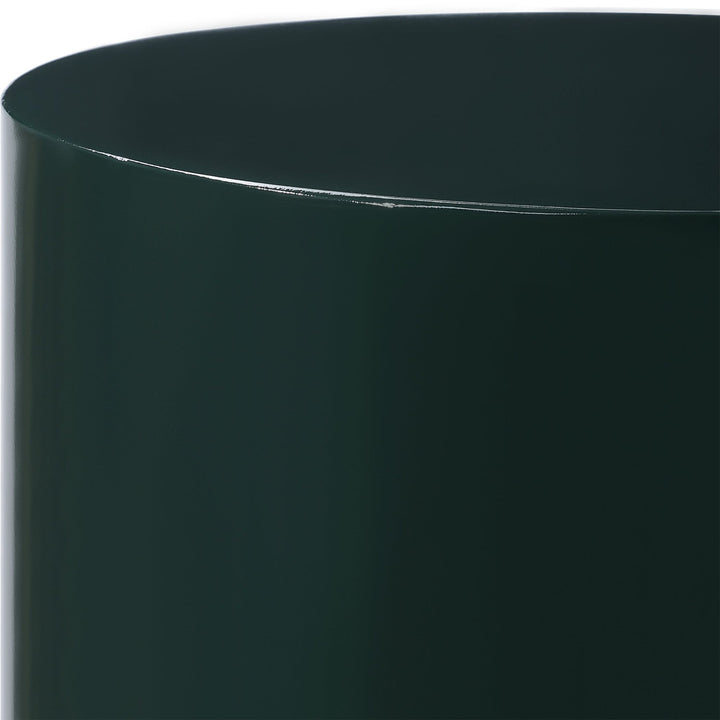 DENISON DARK GREEN LACQUER ACCENT TABLE