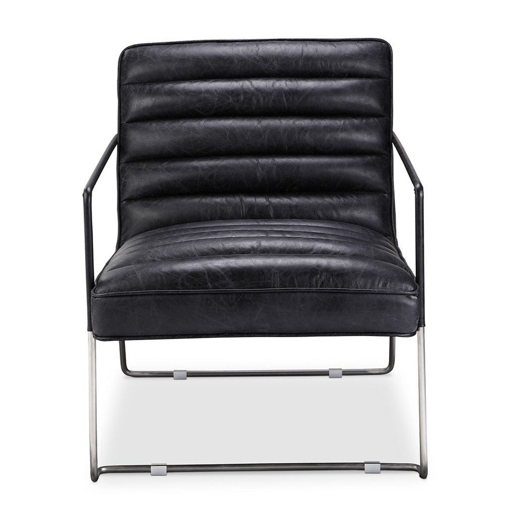 DESMOND CLUB CHAIR: BLACK