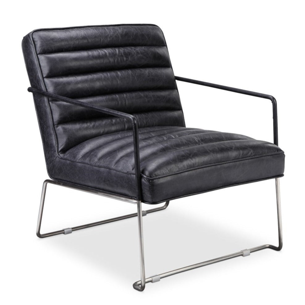 DESMOND CLUB CHAIR: BLACK