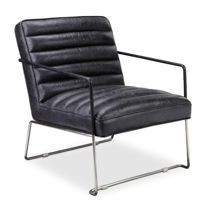 DESMOND CLUB CHAIR: BLACK