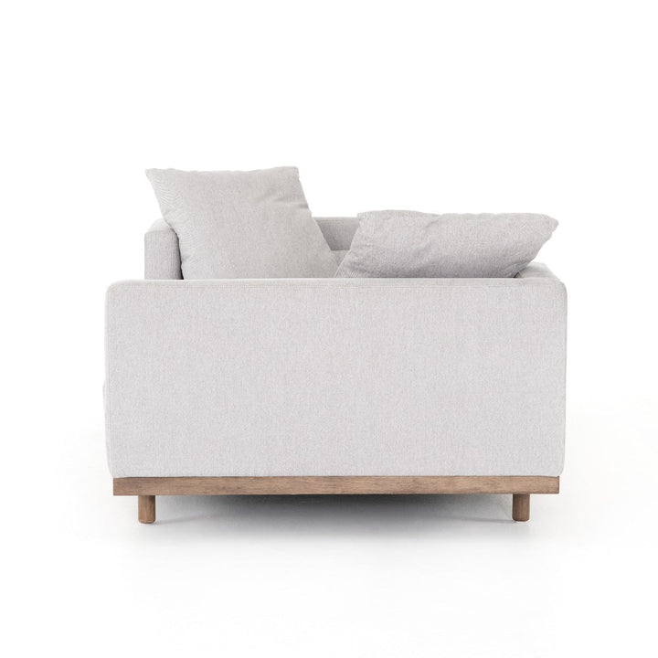 DEVIN TETE A TETE CHAISE: VAIL SILVER