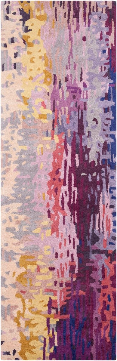 DIBA WOOL RUG: PURPLE