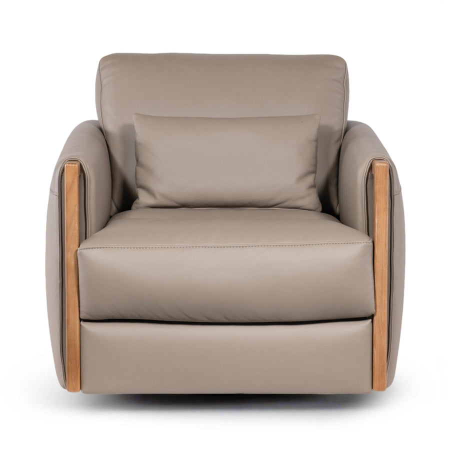 DION LEATHER SWIVEL CHAIR